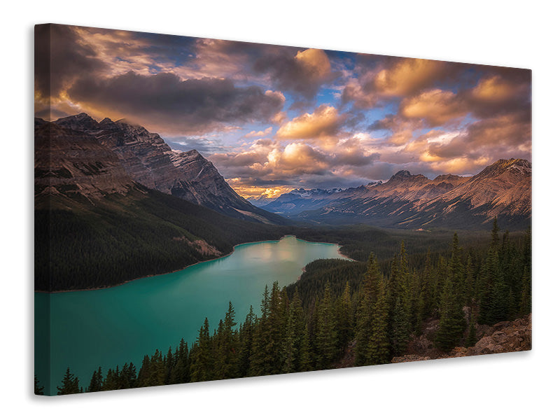 modern-3-piece-canvas-print-peyto-lake-at-dusk