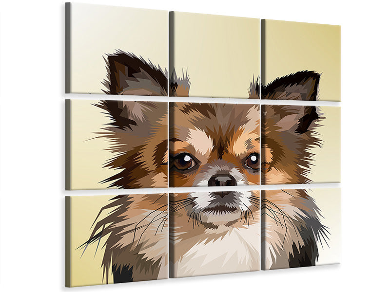 4-piece-canvas-print-pop-art-dog-portrait