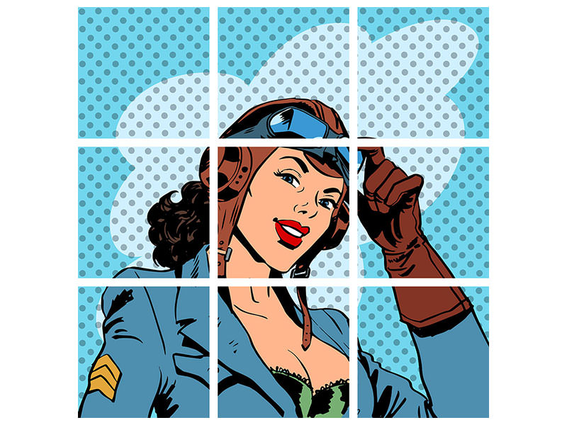 4-piece-canvas-print-pop-art-pilot