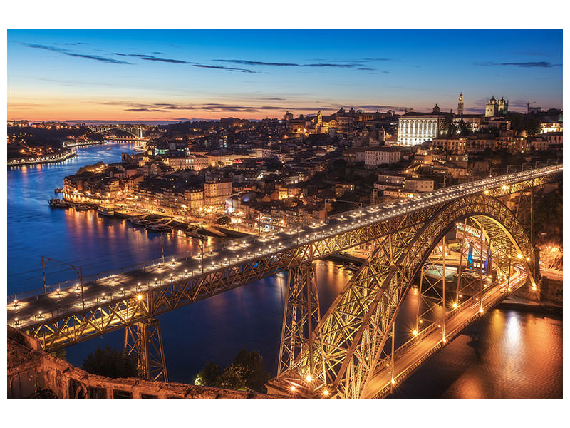 5-piece-canvas-print-portugal-porto-blue-hour