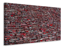 panoramic-3-piece-canvas-print-red-houses