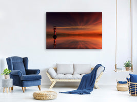 3-piece-canvas-print-red-sky-at-the-lighthouse