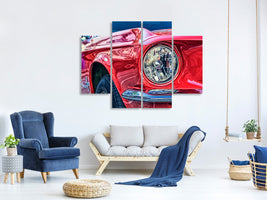 canvas-print-red-vintage-car