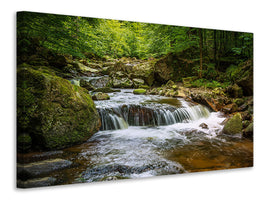 panoramic-3-piece-canvas-print-relaxation-at-the-waterfall-ii