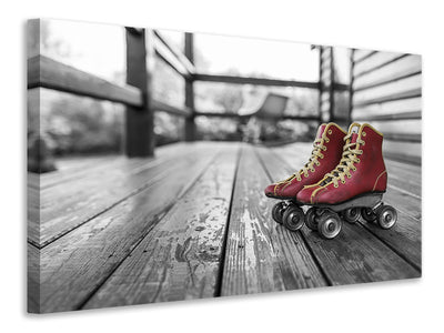 3-piece-canvas-print-retro-roller-skates