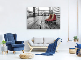 3-piece-canvas-print-retro-roller-skates