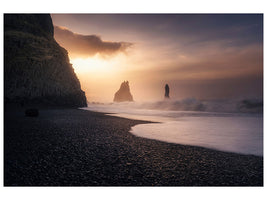 panoramic-3-piece-canvas-print-reynisfjara-sunrise