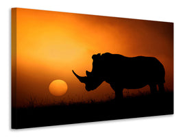 5-piece-canvas-print-rhino-sunrise