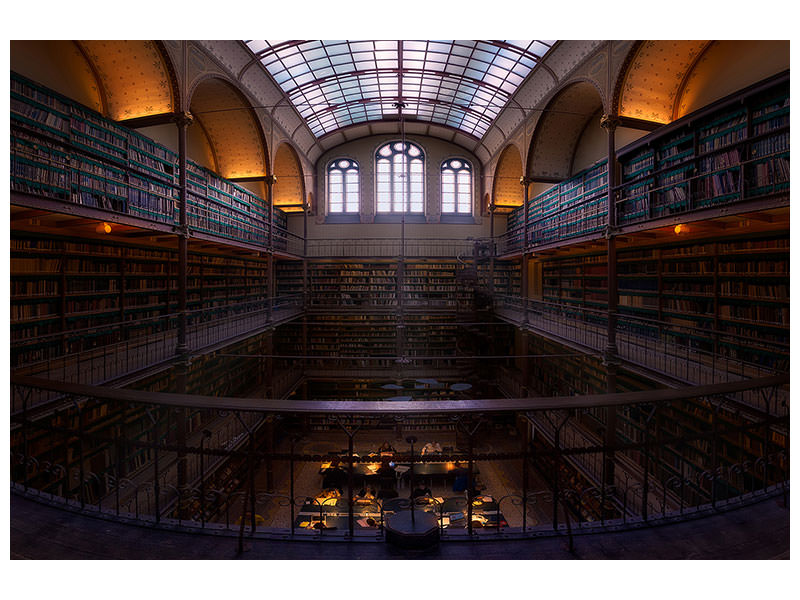 modern-4-piece-canvas-print-rijksmuseum-library