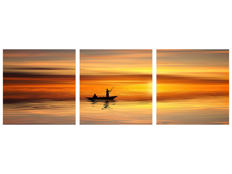 5-piece-canvas-print-boat-in-the-golden-light