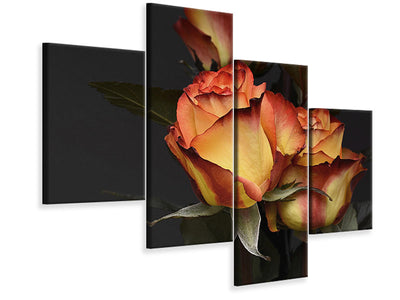 5-piece-canvas-print-roses-of-the-romance