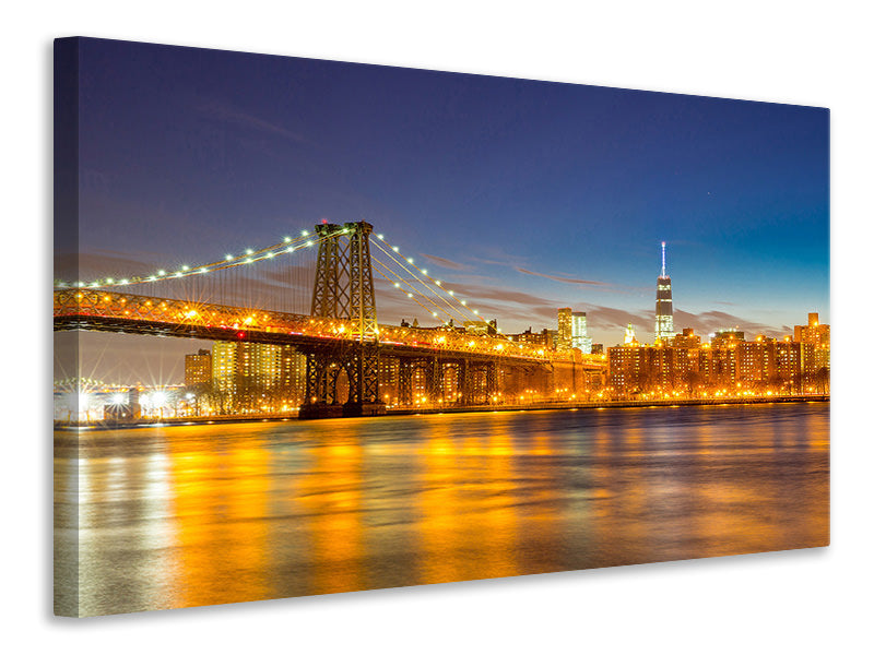 5-piece-canvas-print-skyline-ny-williamsburg-bridge