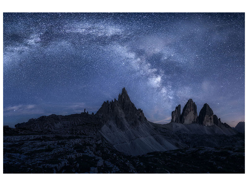 4-piece-canvas-print-stars-in-the-dolomites