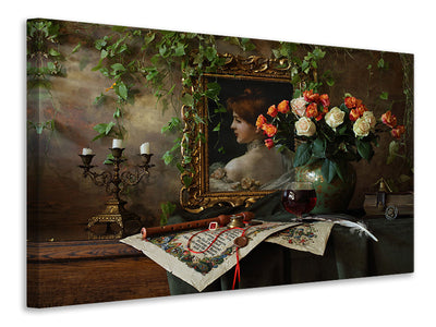 4-piece-canvas-print-still-life-with-flowers-and-picture