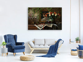 5-piece-canvas-print-still-life-with-flowers-and-picture