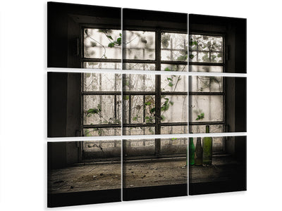 4-piece-canvas-print-still-life-with-glass-bottle
