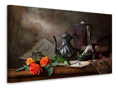 5-piece-canvas-print-still-life-with-teapot-and-roses