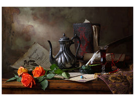 5-piece-canvas-print-still-life-with-teapot-and-roses