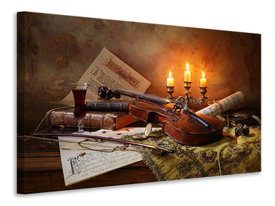 5-piece-canvas-print-still-life-with-violin-and-candles