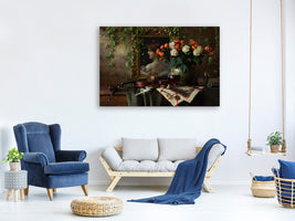 modern-3-piece-canvas-print-still-life-with-violin-and-flowers-ii