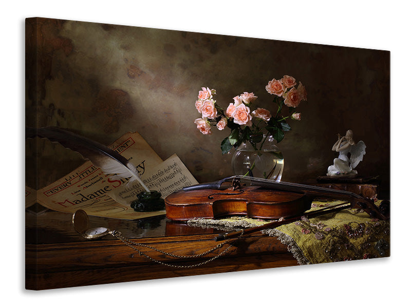4-piece-canvas-print-still-life-with-violin-and-roses