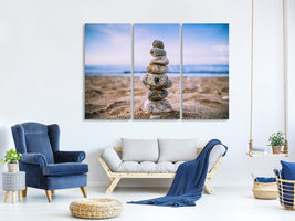 modern-3-piece-canvas-print-stone-pile-on-the-beach