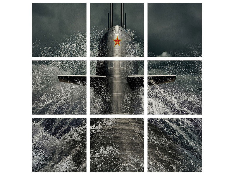 4-piece-canvas-print-submarine