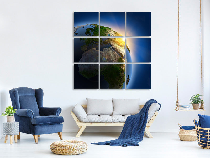 canvas-print-sun-and-earth