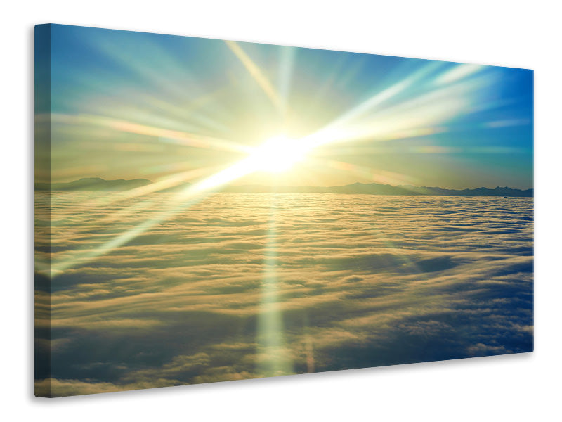panoramic-3-piece-canvas-print-sunrise-above-the-clouds