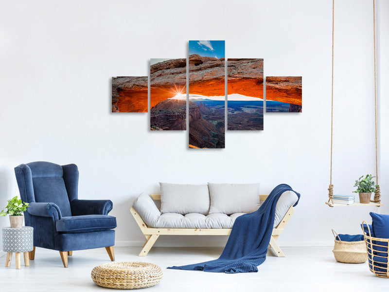 modern-3-piece-canvas-print-sunrise-at-mesa-arch