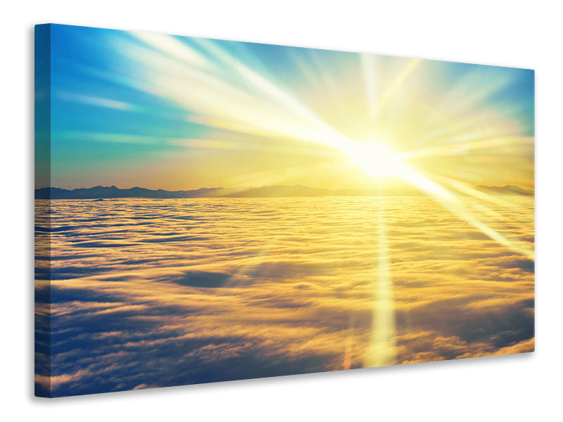 5-piece-canvas-print-sunset-above-the-clouds