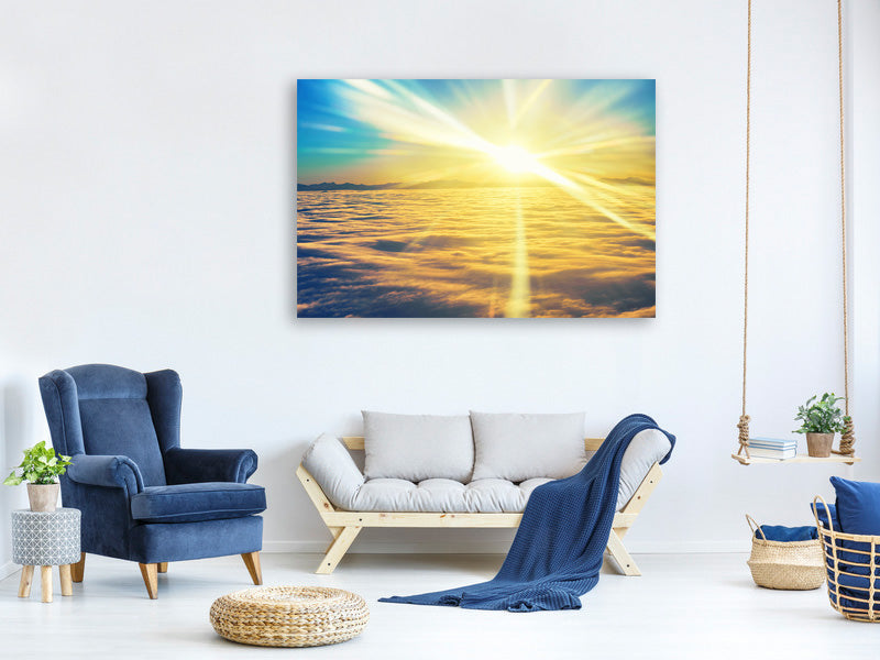 5-piece-canvas-print-sunset-above-the-clouds