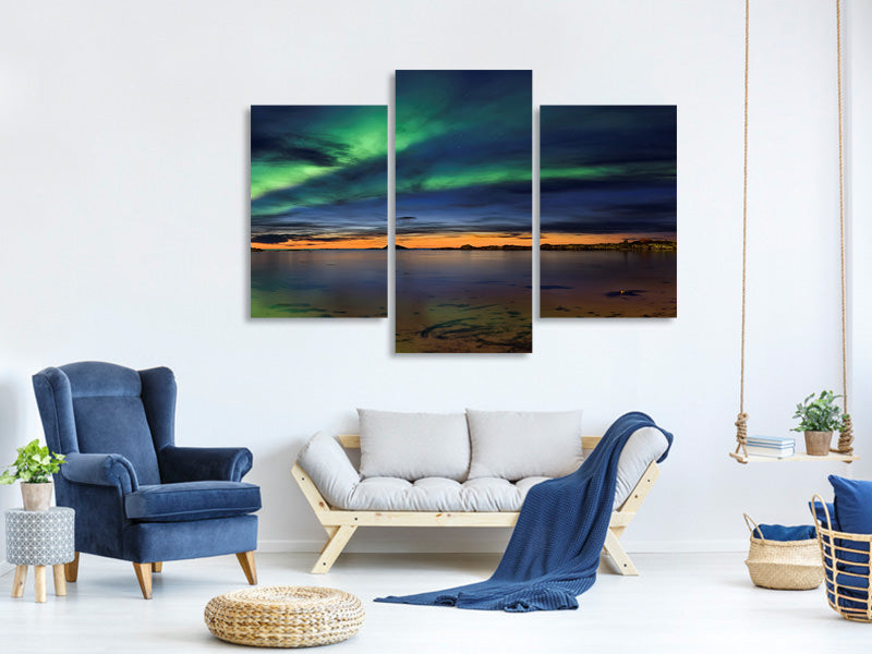 modern-4-piece-canvas-print-sunset-at-andenes