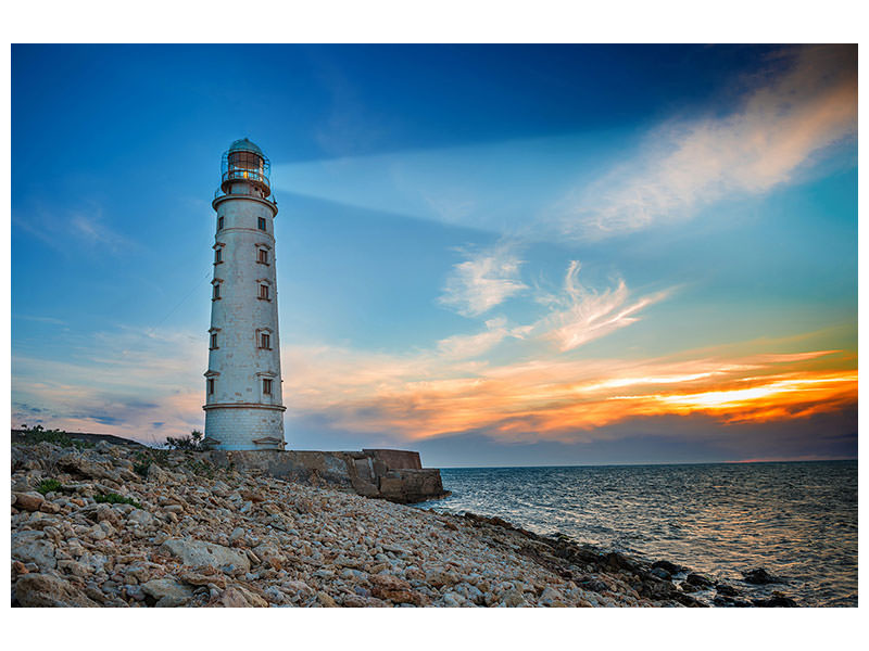 3-piece-canvas-print-sunset-at-the-lighthouse