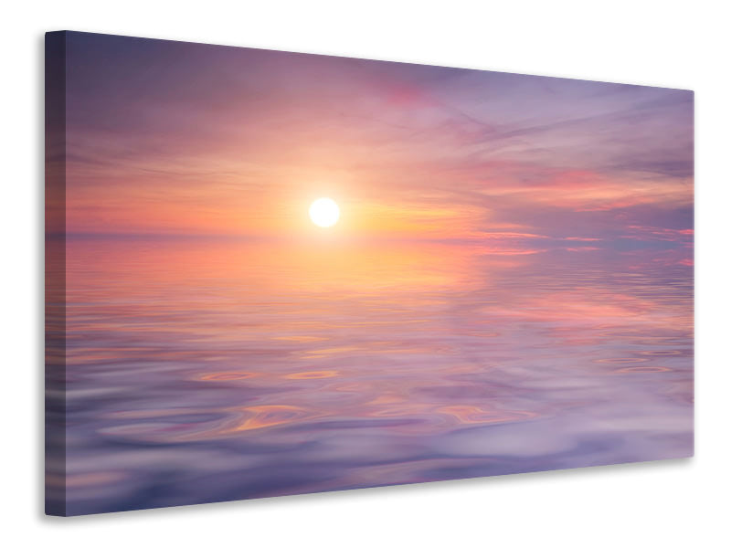 panoramic-3-piece-canvas-print-sunset-by-the-lake