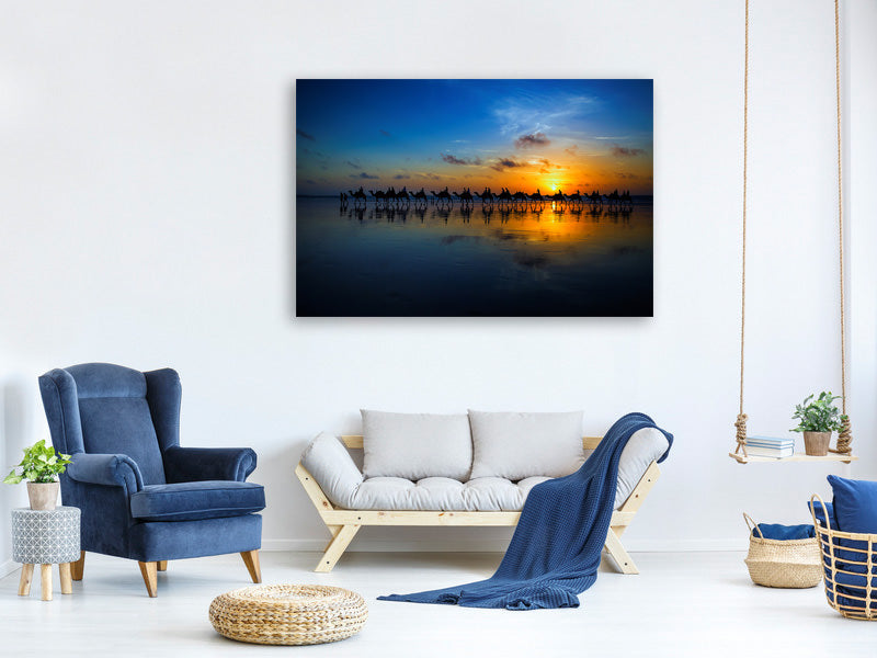 5-piece-canvas-print-sunset-camel-ride