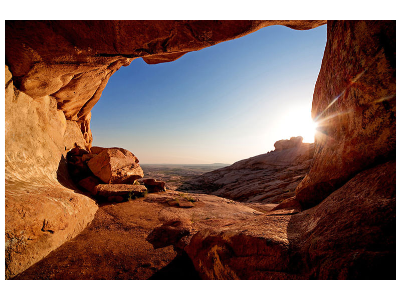 5-piece-canvas-print-sunset-in-front-of-the-cave
