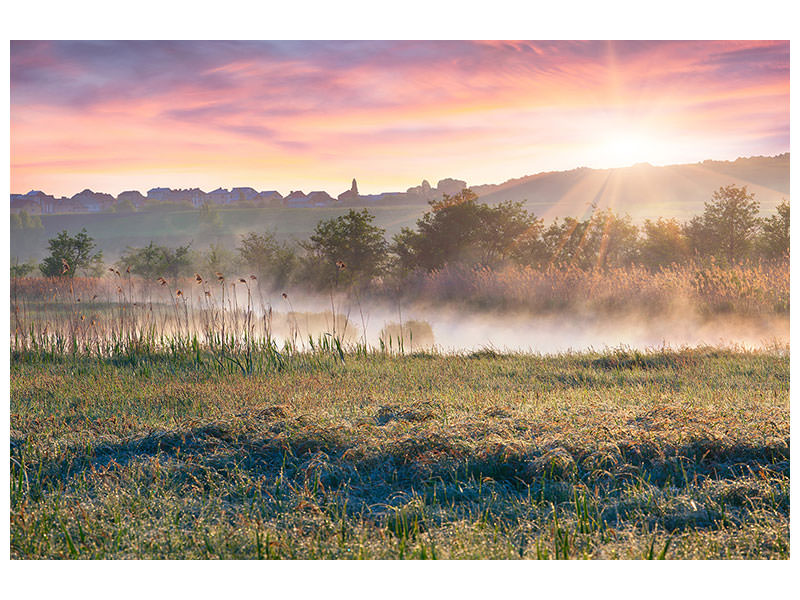 5-piece-canvas-print-sunset-on-hill