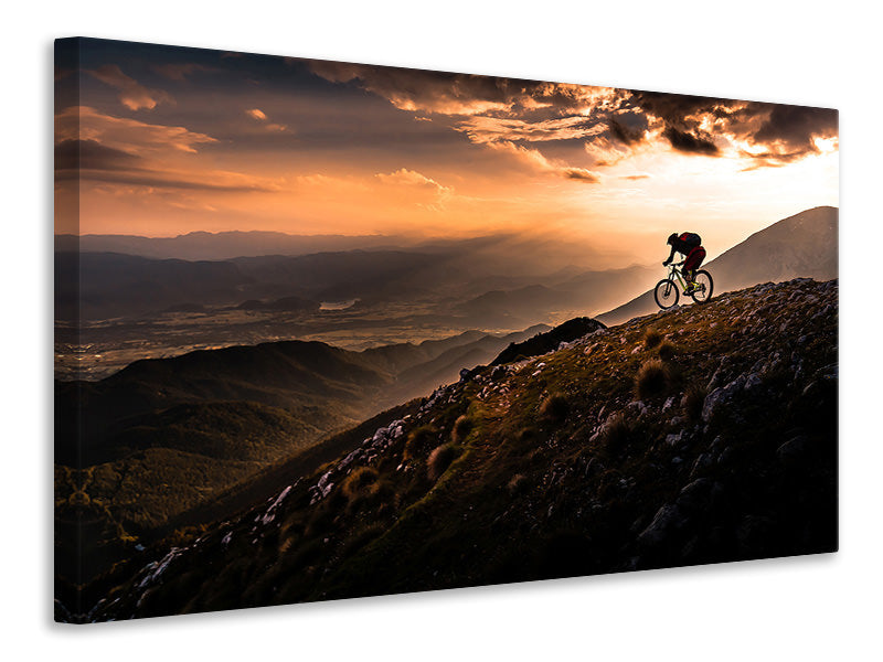 panoramic-3-piece-canvas-print-sunset-ride