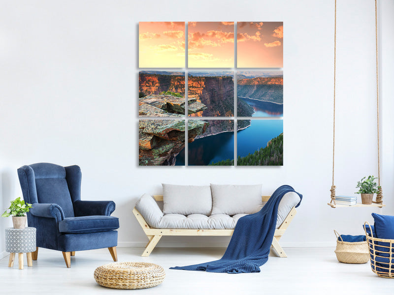 canvas-print-sunset-rocky-mountains