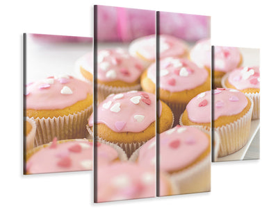 modern-4-piece-canvas-print-sweet-cupcake