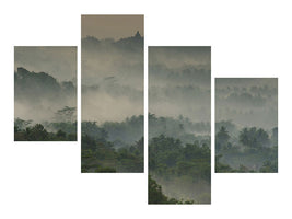 5-piece-canvas-print-temple-in-the-mist