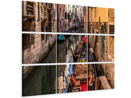 4-piece-canvas-print-the-gondolas-of-venice