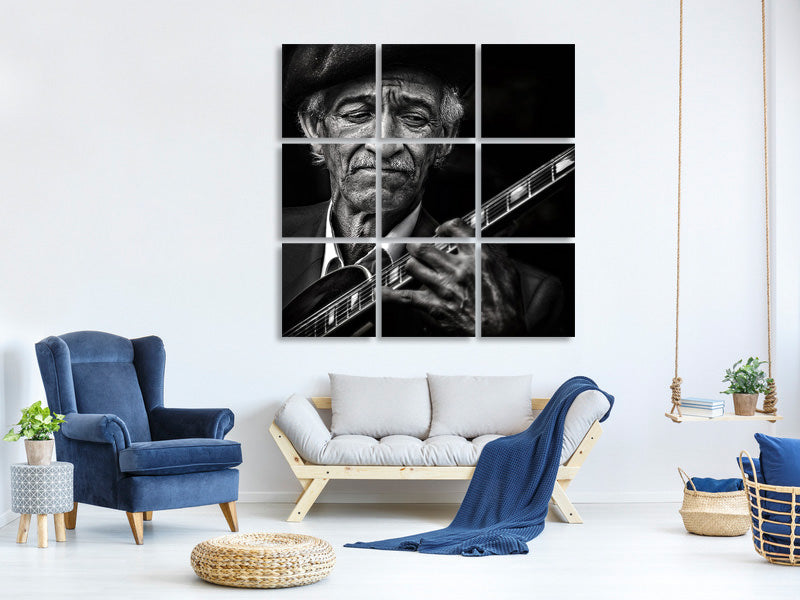 4-piece-canvas-print-the-guitarist