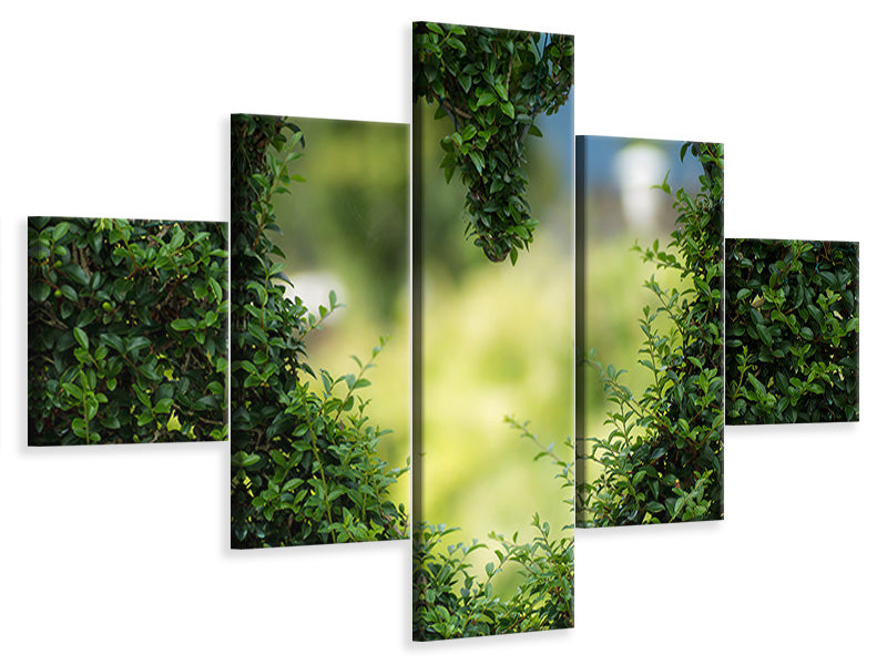3-piece-canvas-print-the-heart-in-the-hedge