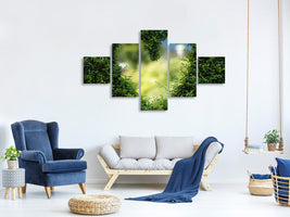 4-piece-canvas-print-the-heart-in-the-hedge