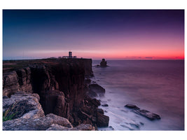 panoramic-3-piece-canvas-print-the-lighthouse-at-dusk
