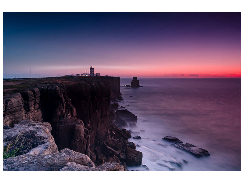 3-piece-canvas-print-the-lighthouse-at-dusk