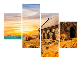 4-piece-canvas-print-the-little-church