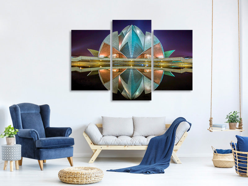 modern-4-piece-canvas-print-the-lotus-temple